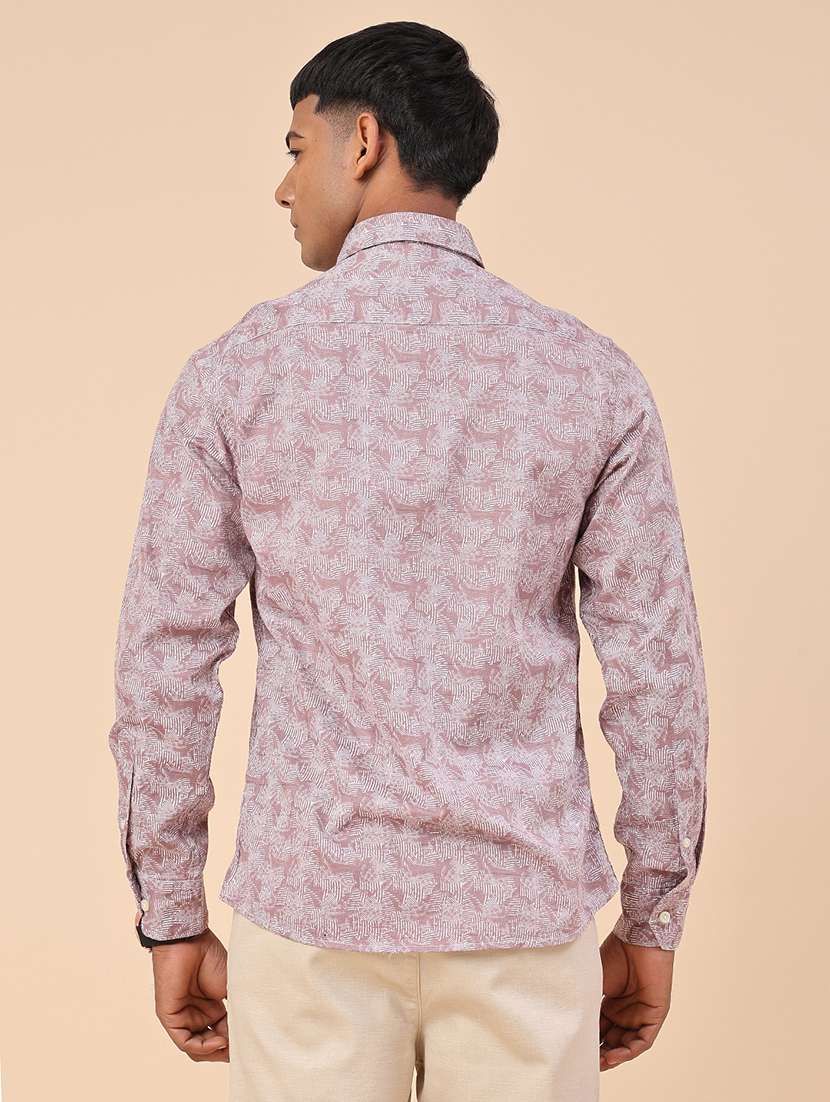 men printed long sleeves casual shirt - 22176871 -  Standard Image - 4