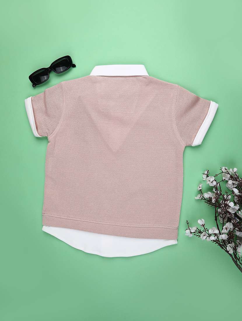 boys solid short sleeve polo t-shirt  - 22176905 -  Standard Image - 1