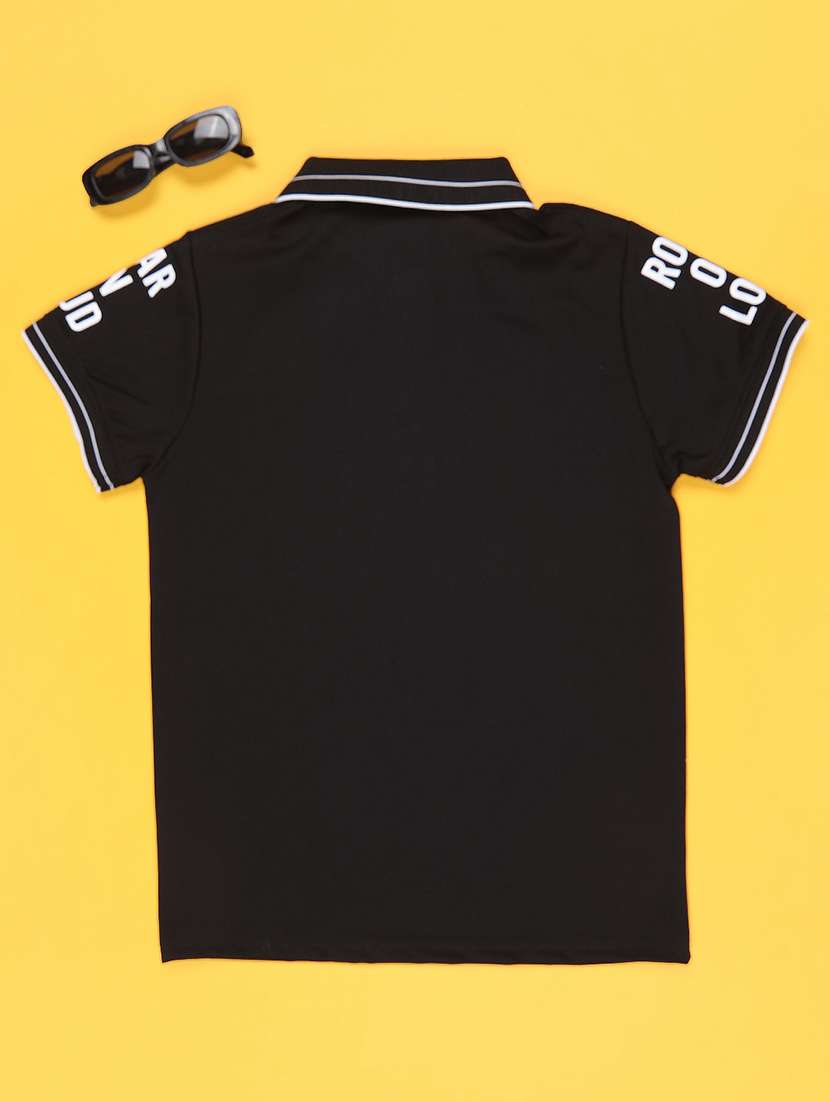 black cotton blend tshirt - 22176909 -  Standard Image - 1