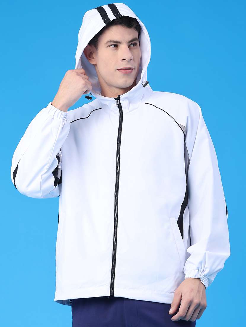 men color block long sleeve bomber jacket - 22176915 -  Standard Image - 1