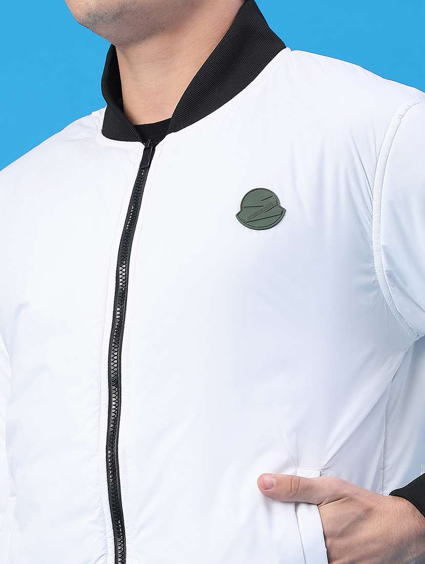 men solid long sleeve bomber jacket - 22176918 -  Standard Image - 4