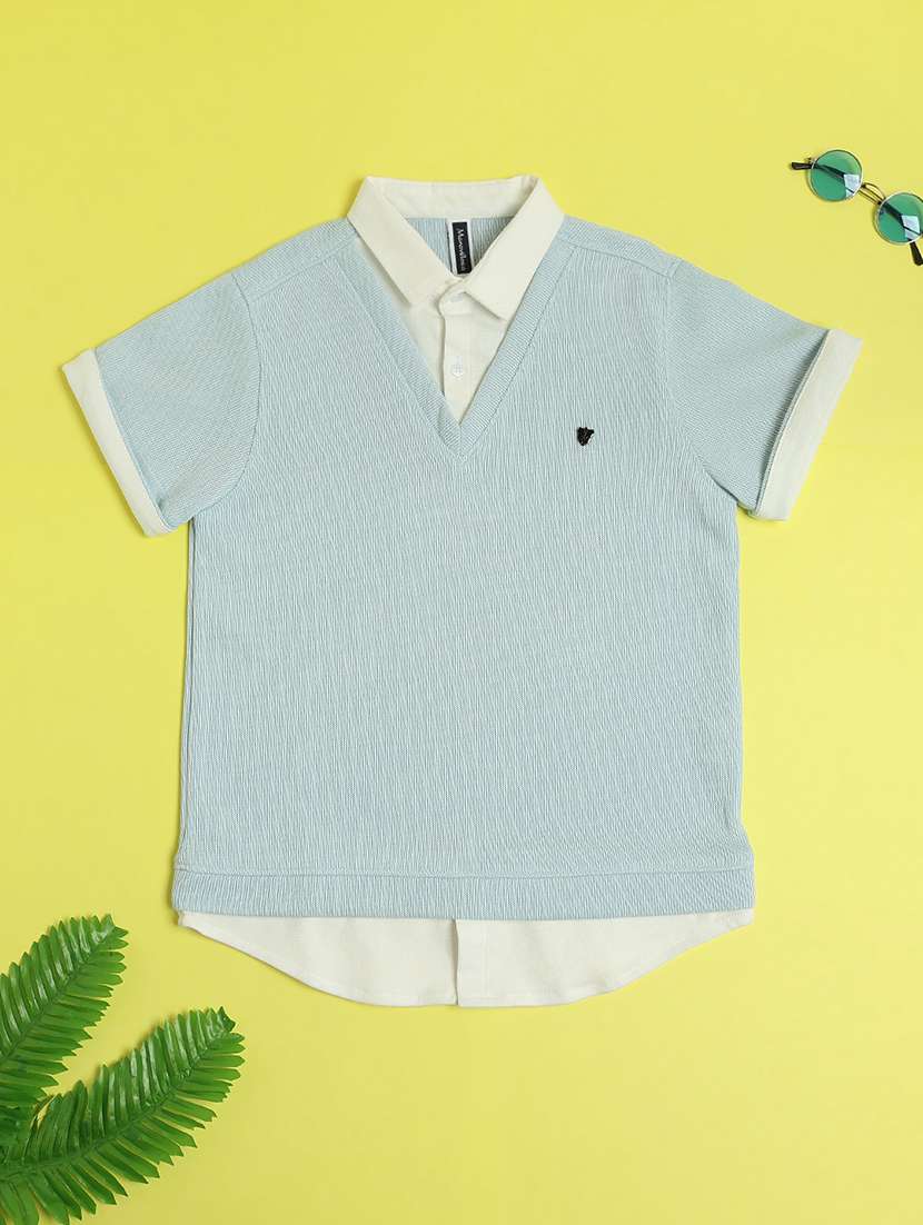boys solid short sleeve polo t-shirt - 22176943 -  Standard Image - 1