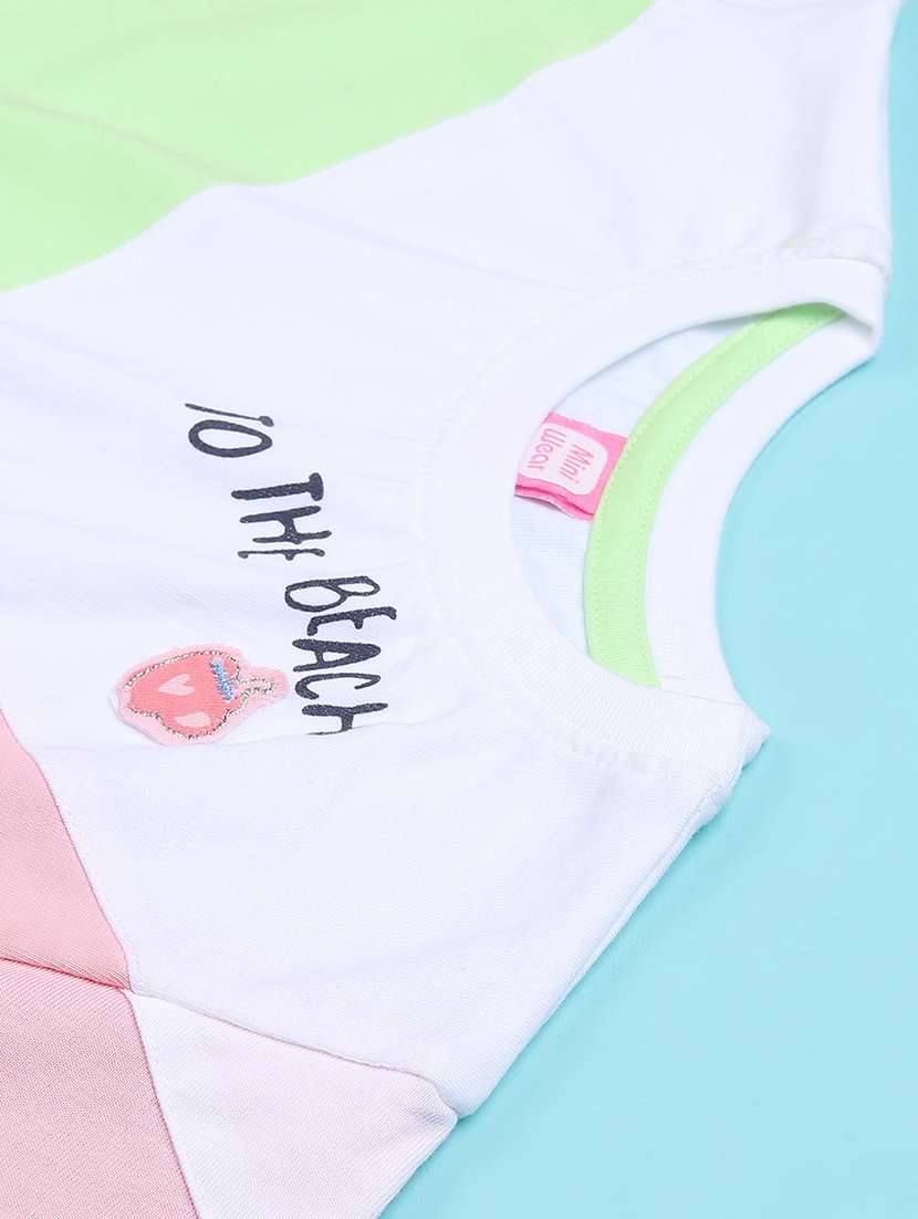 boys color block short sleeve t-shirt & shorts co-ords set - 22176950 -  Standard Image - 4