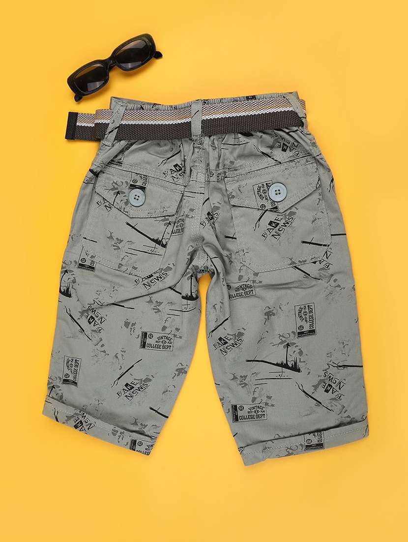 boys printed mid rise shorts - 22176957 -  Standard Image - 1