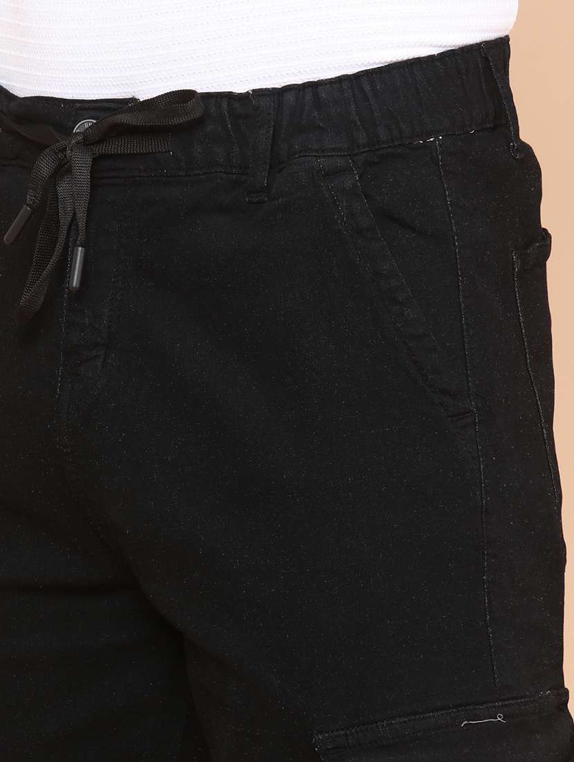 men solid mid rise regular fit cargo  - 22176966 -  Standard Image - 1