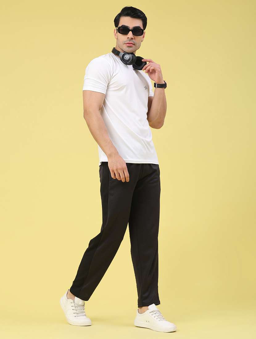 men side taped mid rise full length track pant - 22176993 -  Standard Image - 4