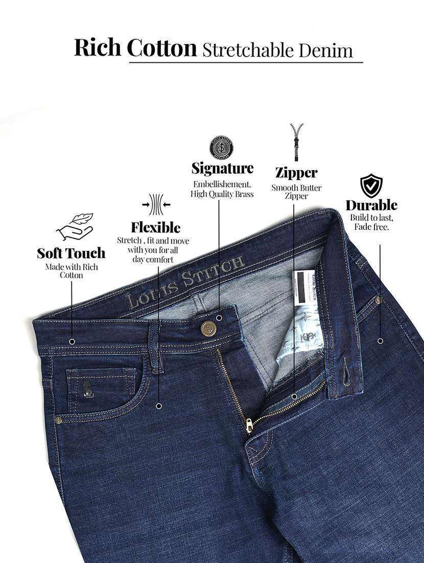 men solid mid rise straight fit jean - 22177028 -  Standard Image - 1