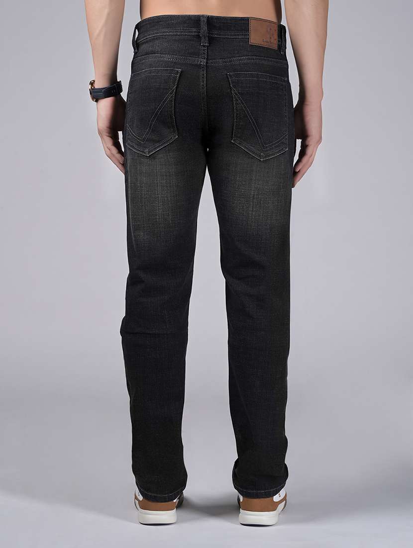 men solid mid rise straight fit jean - 22177029 -  Standard Image - 1