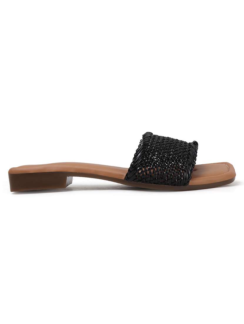 women black slip on sandal - 22177073 -  Standard Image - 4