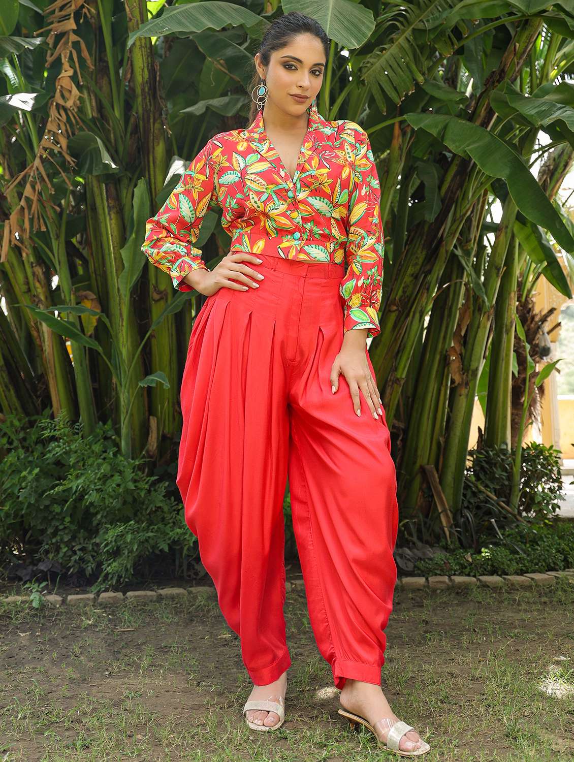 women printed long sleeve ethnic co-ord set - 22177095 -  Standard Image - 4