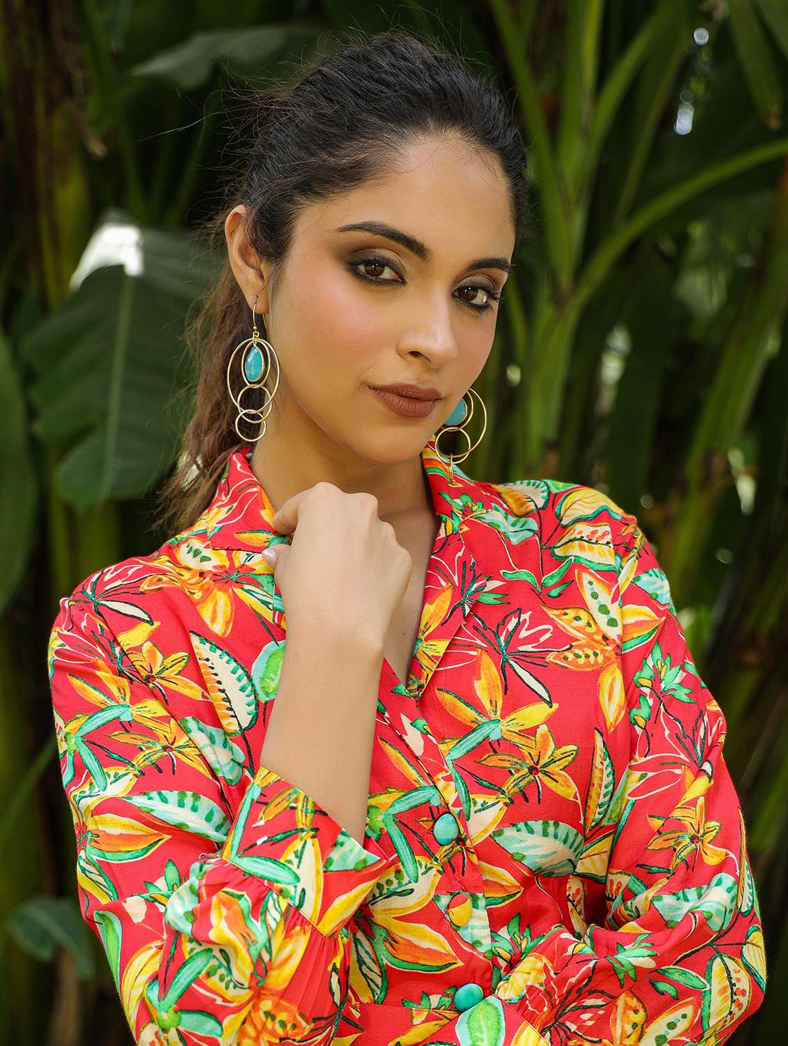 women printed long sleeve ethnic co-ord set - 22177095 -  Standard Image - 6