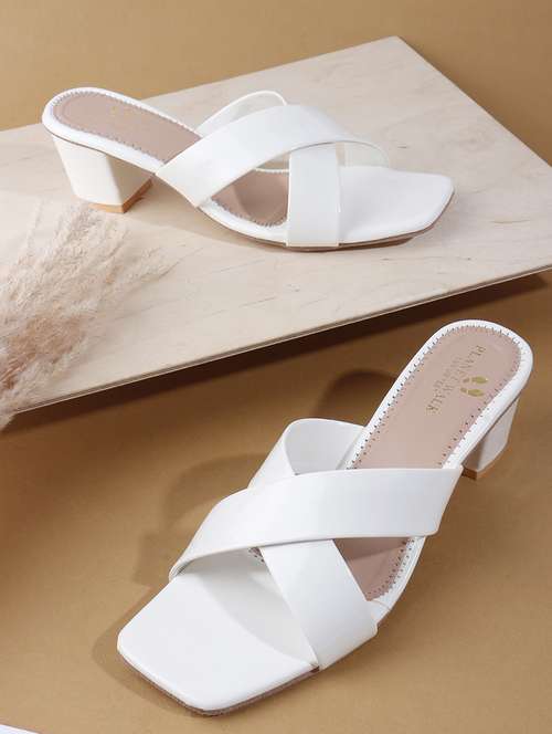 women white slip on block heel sandal - 22177101 -  Standard Image - 0