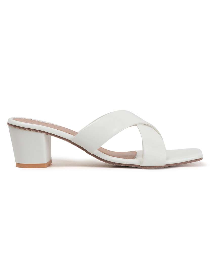 women white slip on block heel sandal - 22177101 -  Standard Image - 4