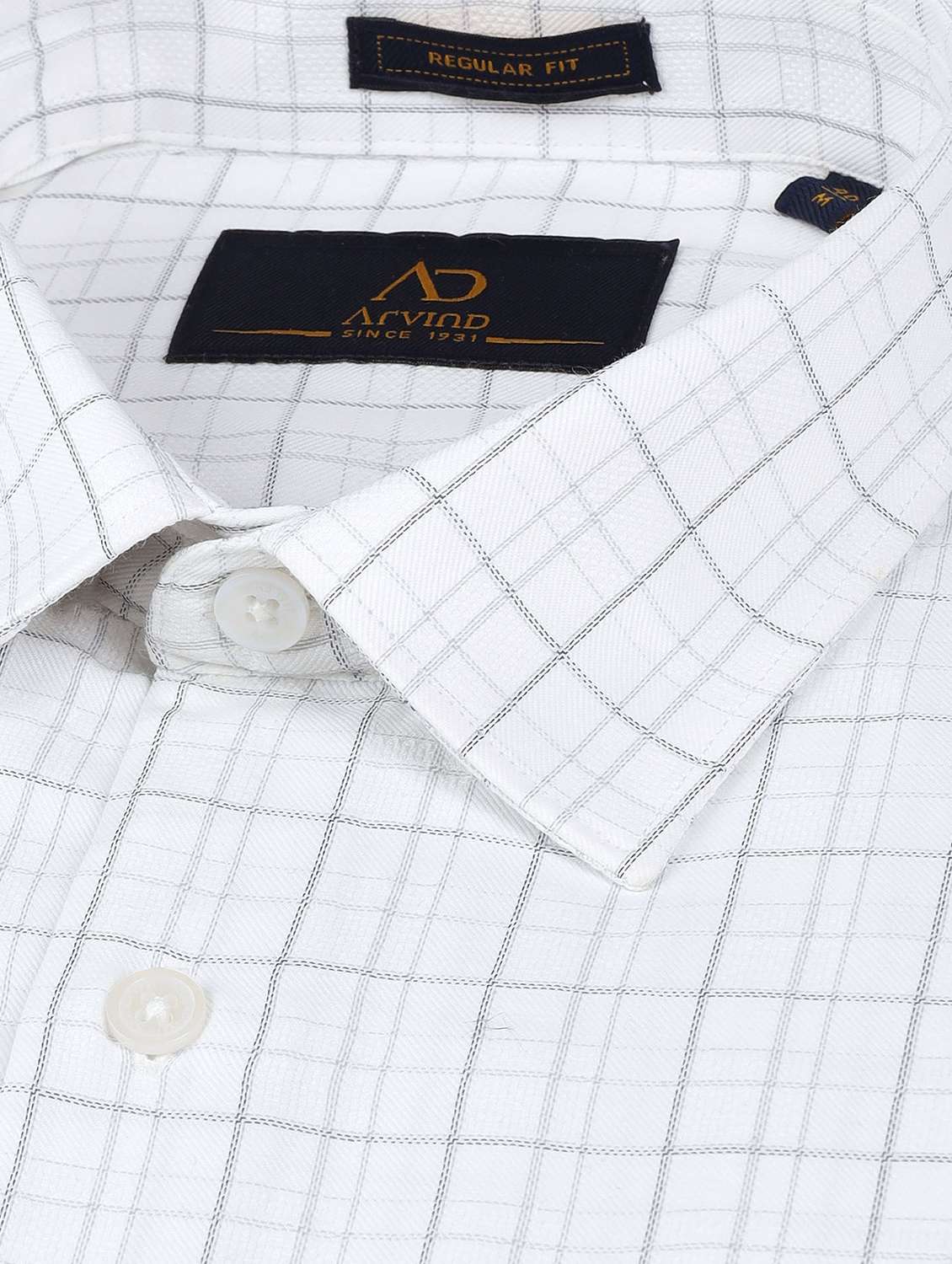 men checkered collared long sleeve formal shirt - 22177113 -  Standard Image - 4