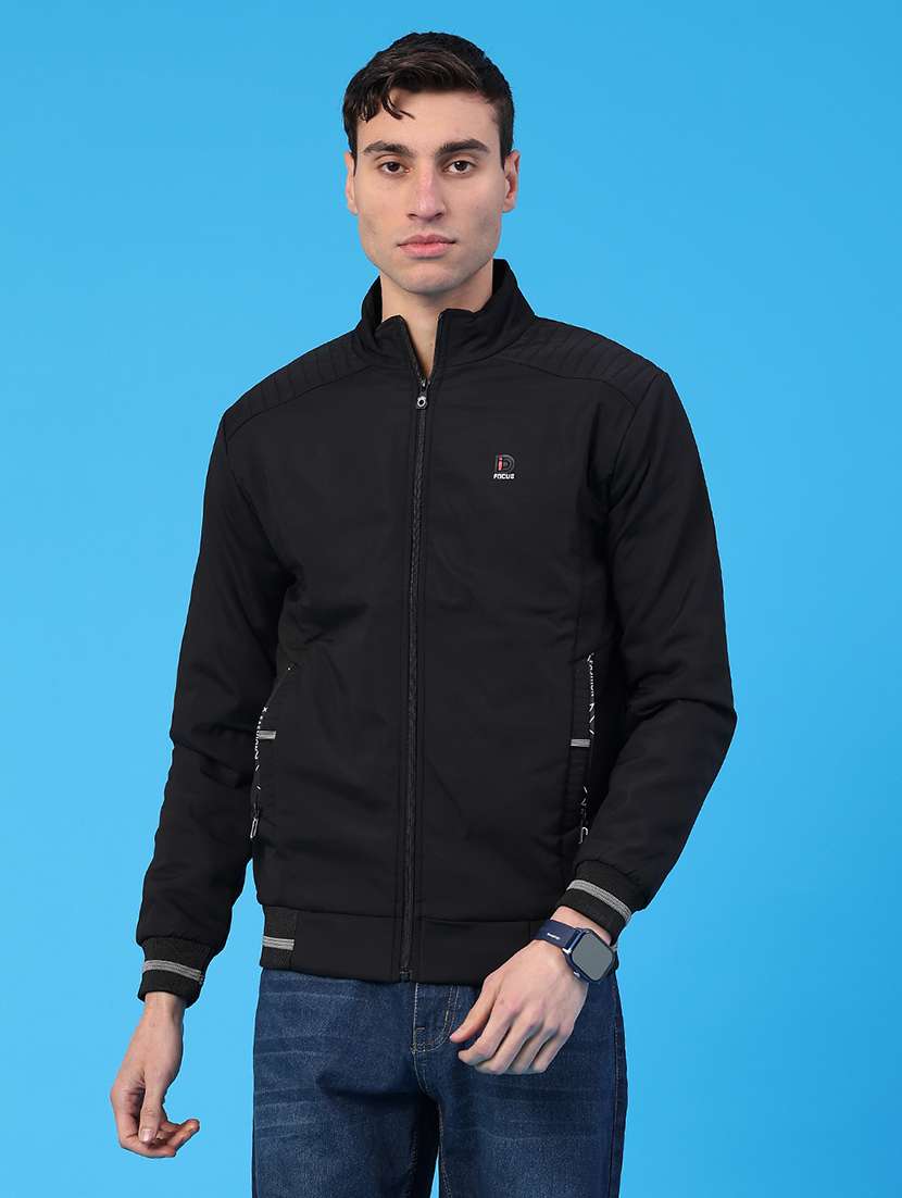 men solid long sleeve insulator bomber jacket - 22177203 -  Standard Image - 1