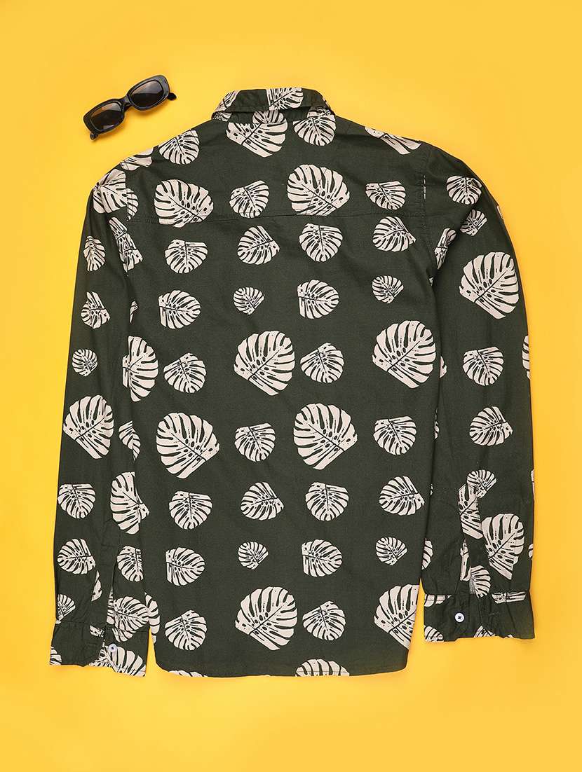 boys printed collared long sleeve shirt - 22177259 -  Standard Image - 1