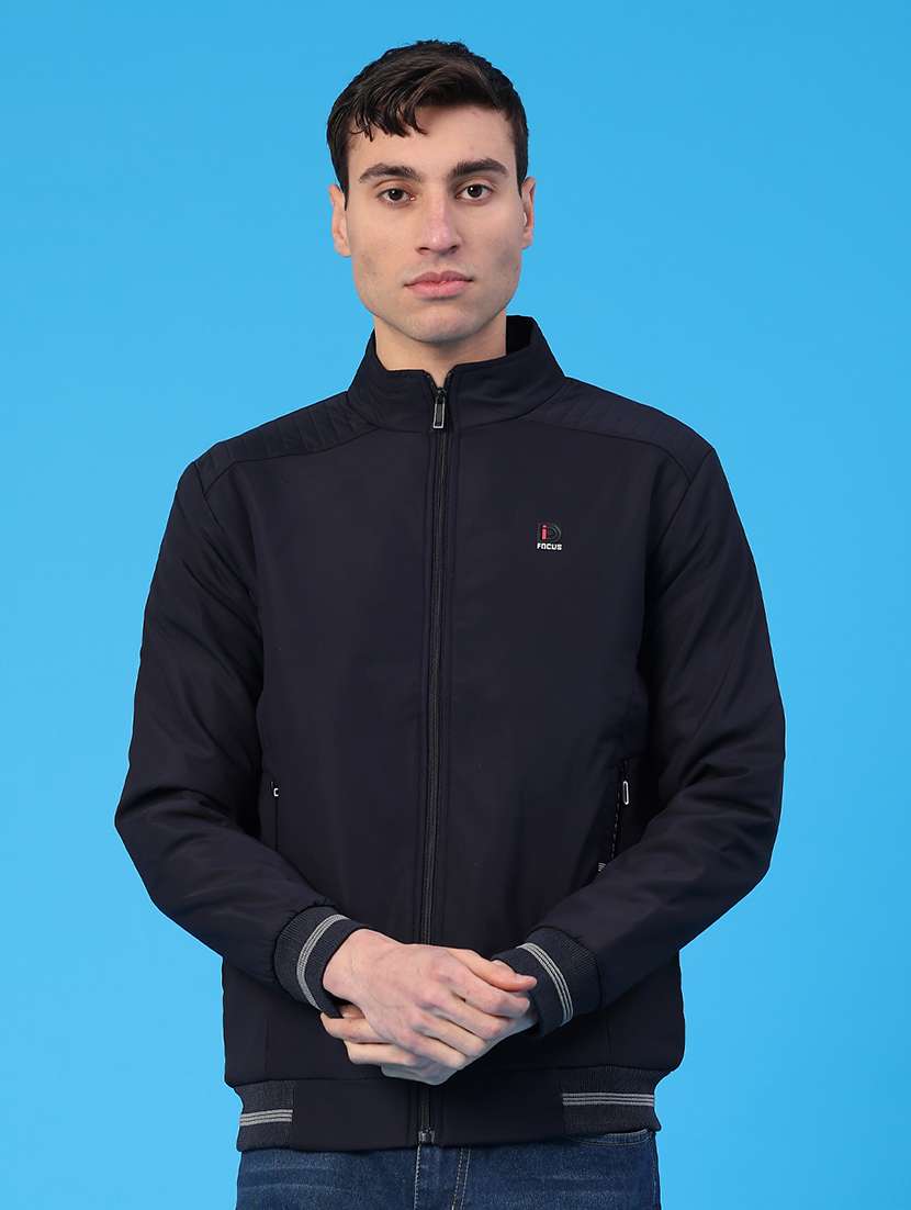 men solid long sleeve insulator bomber jacket - 22177277 -  Standard Image - 1