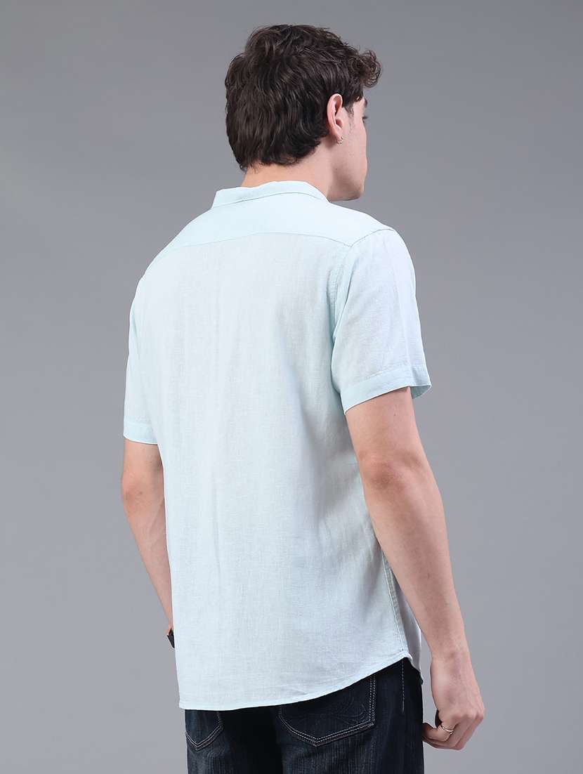 light blue cotton casual shirt - 22177342 -  Standard Image - 4