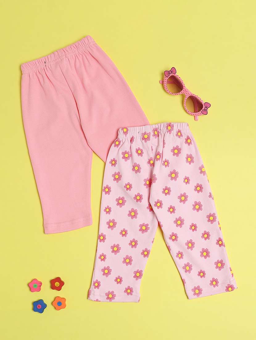 girls pack of 2 printed mid rise pyjama - 22177369 -  Standard Image - 1