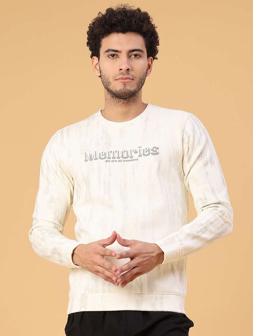 men printed long sleeve regular fit sweatshirt - 22177521 -  Standard Image - 1