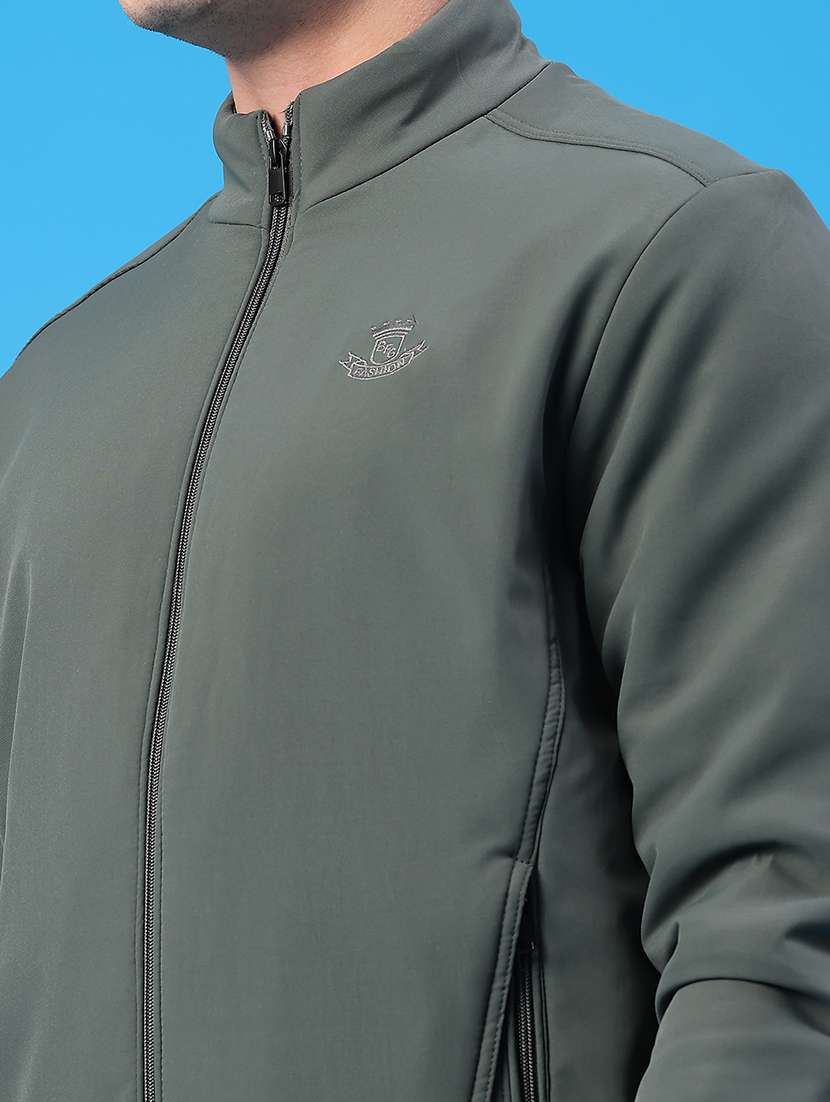 men solid long sleeve insulator bomber jacket - 22177645 -  Standard Image - 4