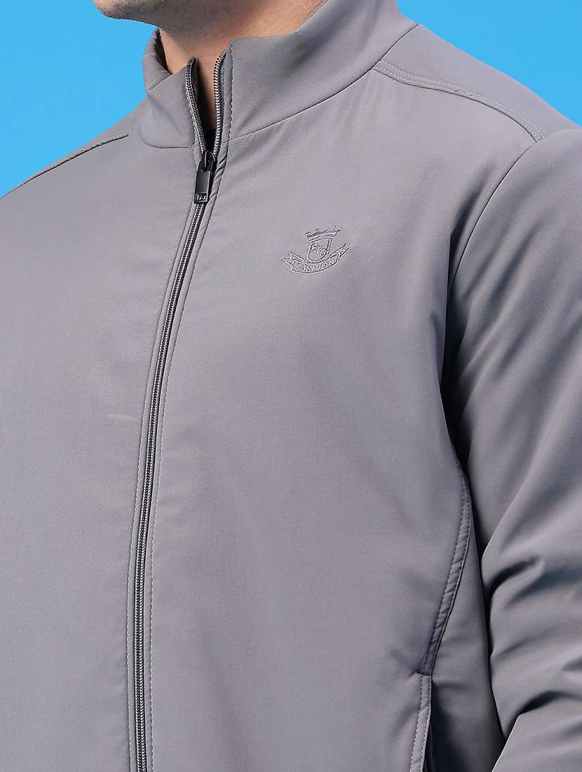 men solid long sleeve insulator bomber jacket - 22177650 -  Standard Image - 4