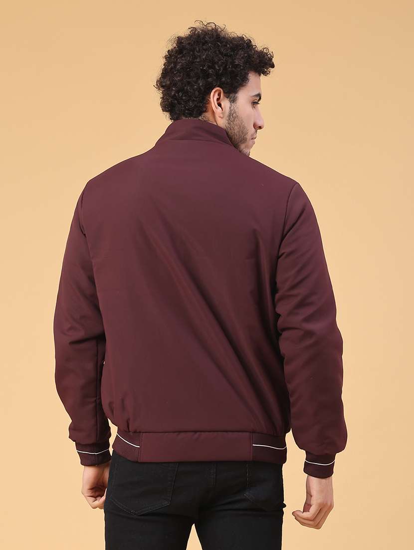 men solid long sleeve insulator bomber jacket - 22177654 -  Standard Image - 4