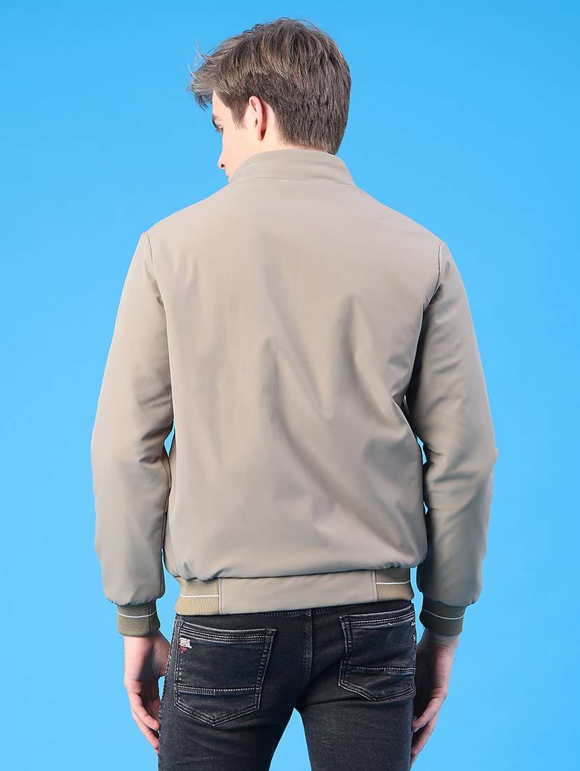 men solid long sleeve insulator bomber jacket - 22177655 -  Standard Image - 4