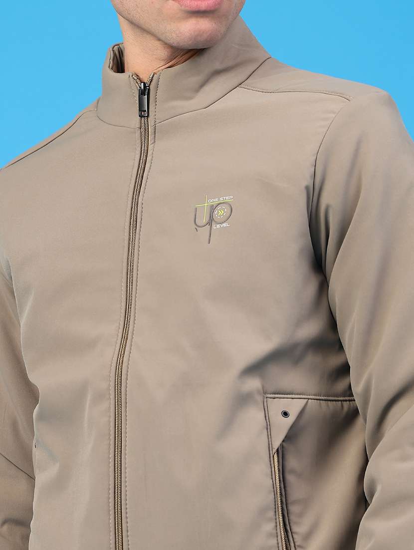 men solid long sleeve insulator bomber jacket - 22177662 -  Standard Image - 4