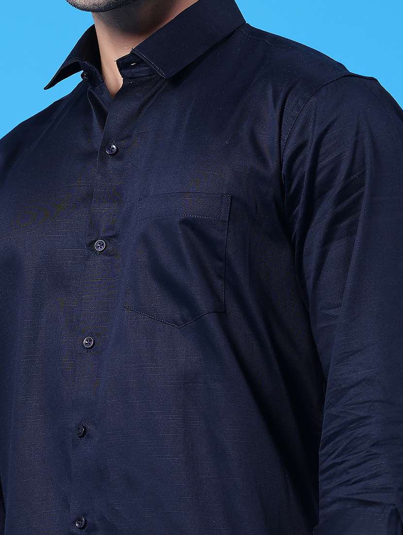 men solid long sleeve regular fit casual shirt - 22177667 -  Standard Image - 1