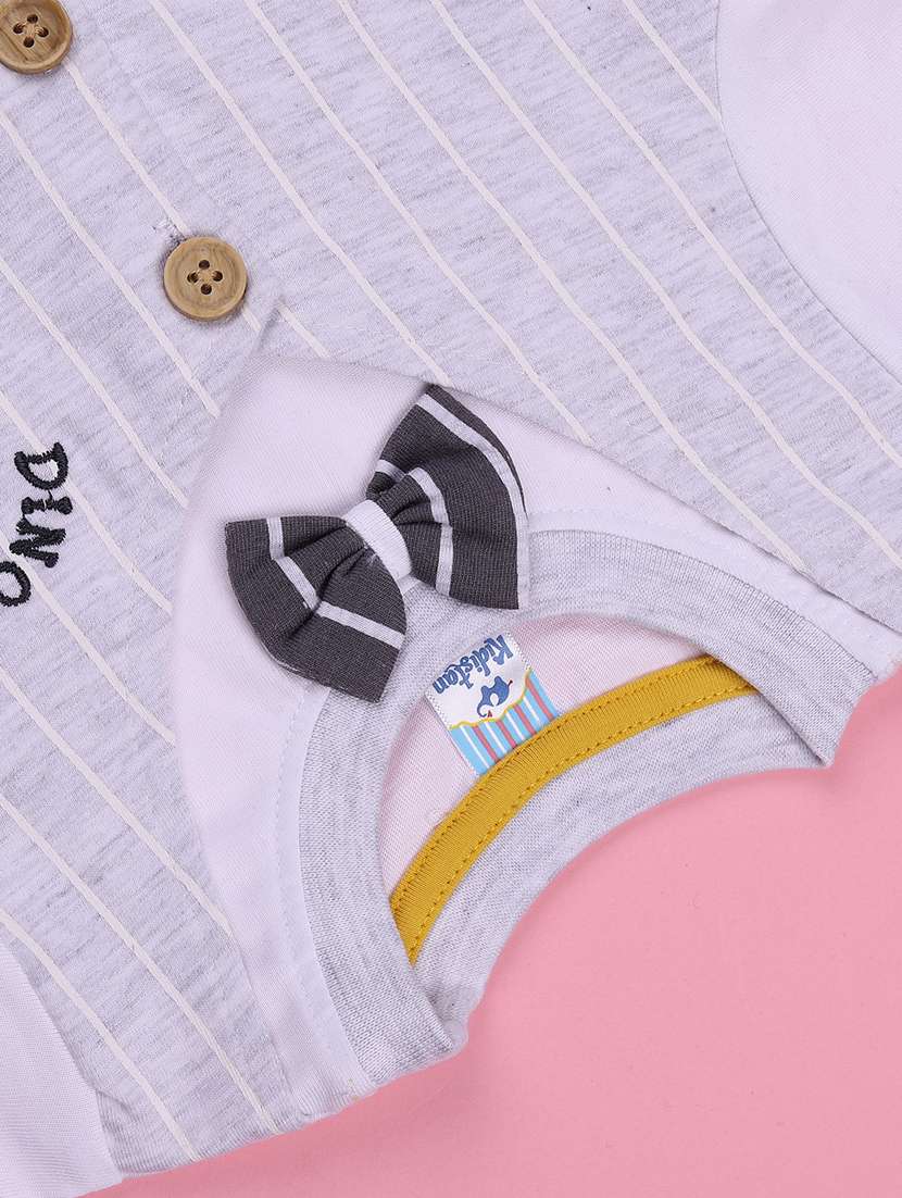 boys striped t-shirt and shorts co-ord set - 22177708 -  Standard Image - 4