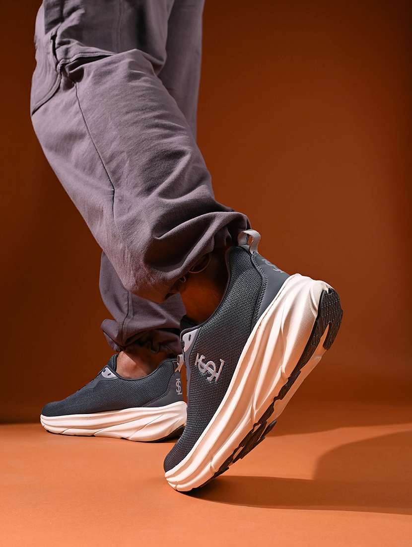 men grey lace up sneaker - 22177787 -  Standard Image - 1