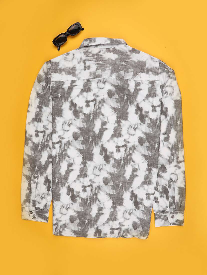 boys printed collared long sleeve shirt - 22177918 -  Standard Image - 1