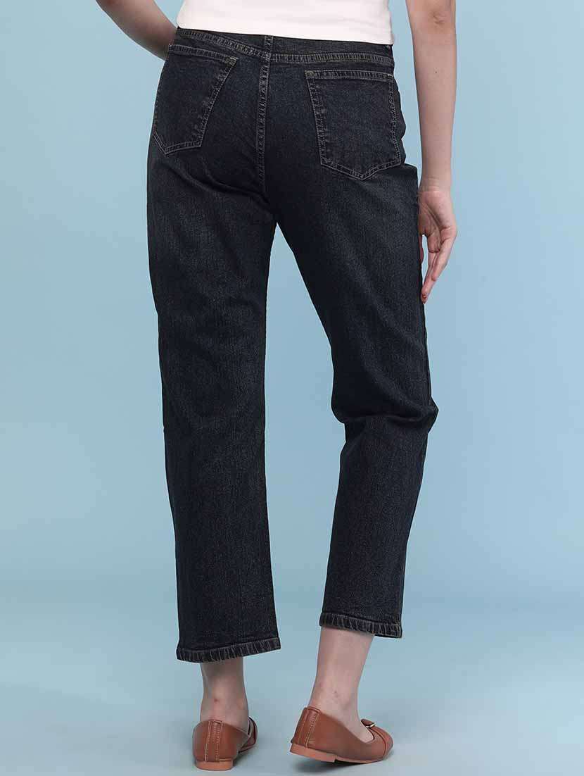 women plain mid rise slim fit jeans - 22177938 -  Standard Image - 4