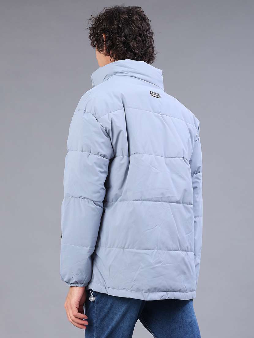 Men Solid Long Sleeve Reversible Puffer Jacket - 22177945 -  Standard Image - 4