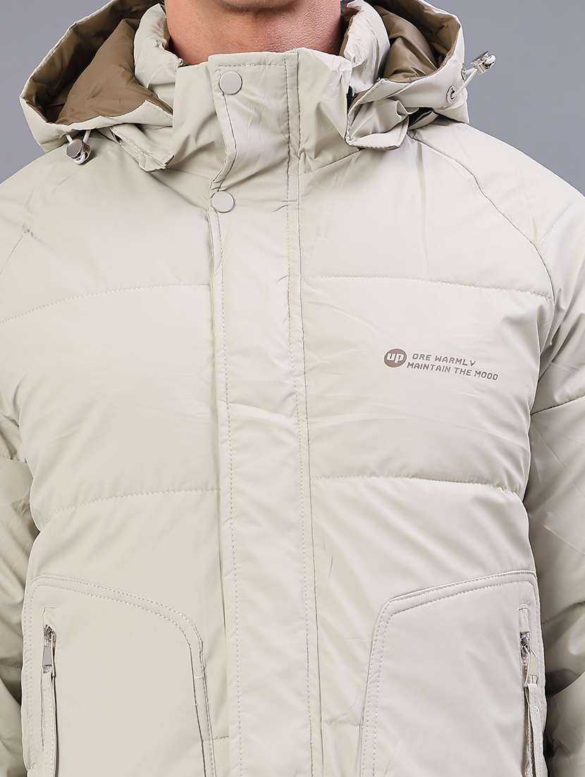 men solid long sleeve puffer jacket - 22177982 -  Standard Image - 4