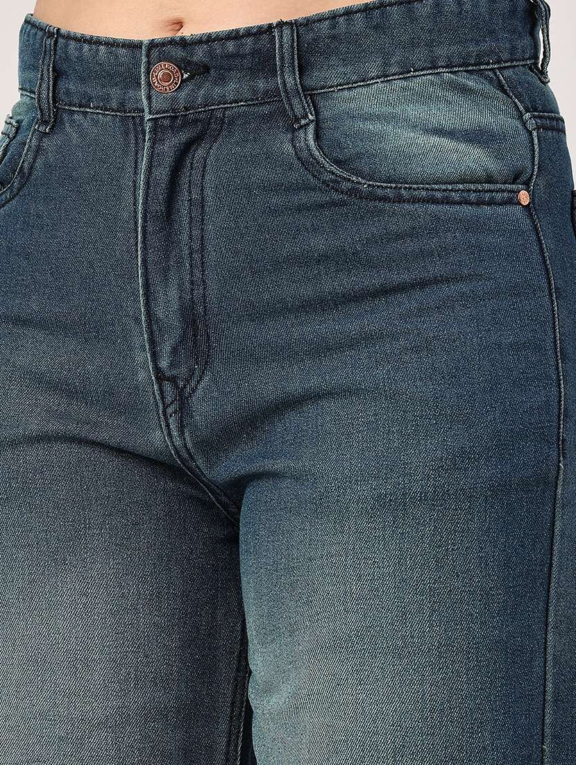 women solid mid rise jeans - 22178000 -  Standard Image - 1