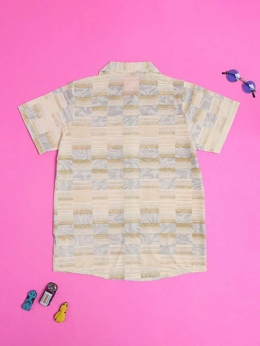 boys printed collared short sleeve shirt - 22178002 -  Standard Image - 1