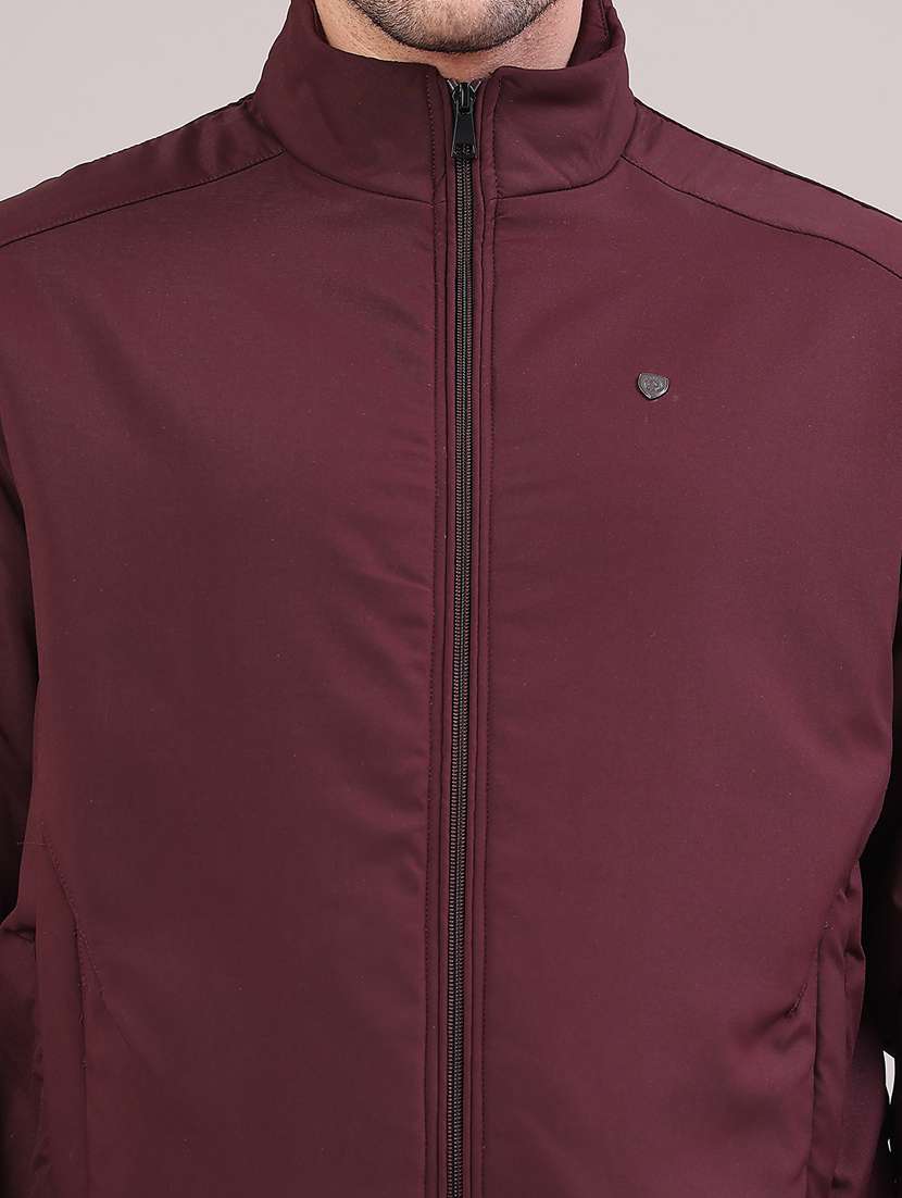 men solid long sleeve insulator bomber jacket - 22178052 -  Standard Image - 4