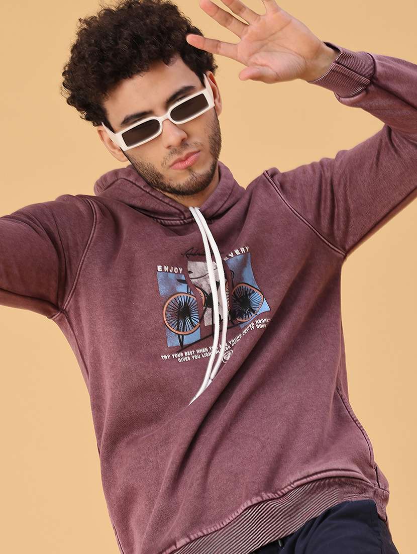 men printed long sleeve regular fit sweatshirt - 22178135 -  Standard Image - 1