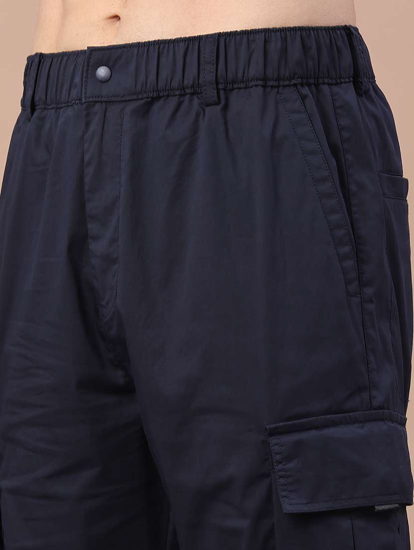 navy blue cotton cargos - 22178178 -  Standard Image - 4