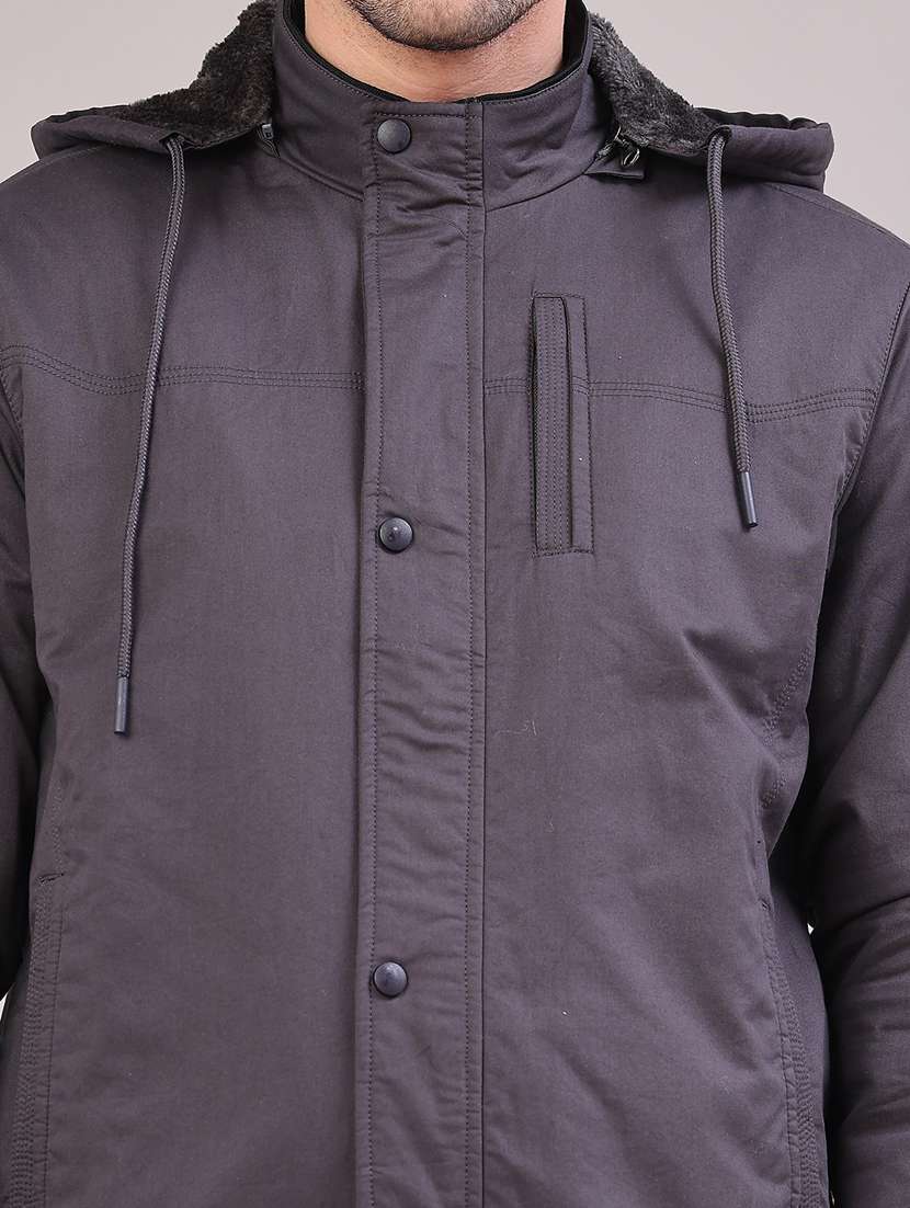 men solid long sleeve insulator bomber jacket - 22178182 -  Standard Image - 4