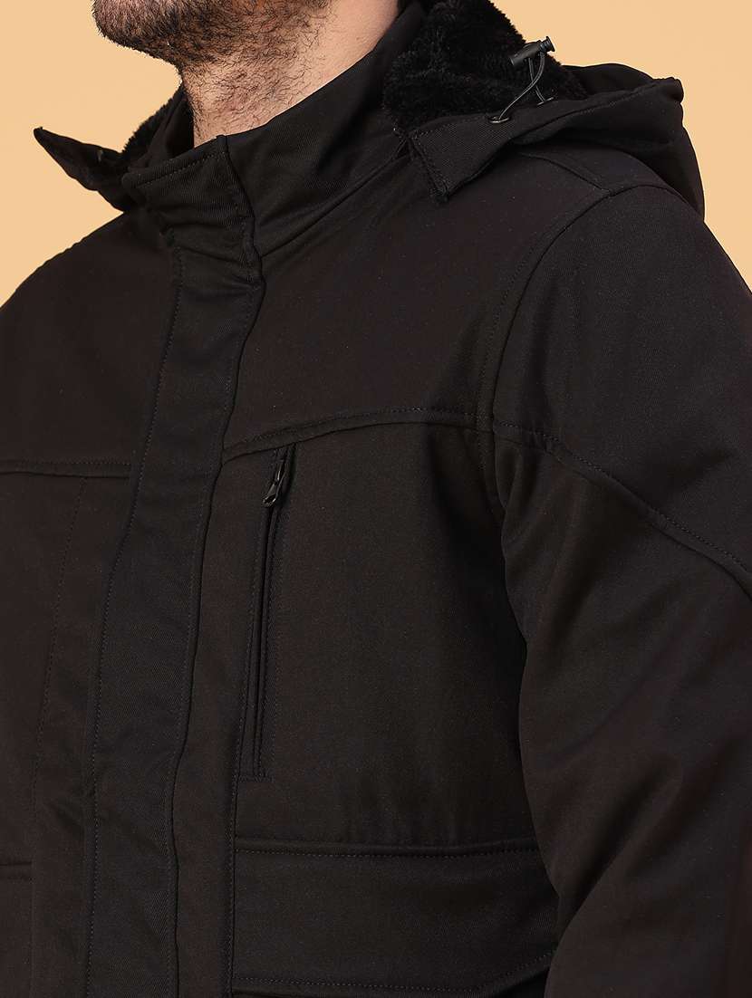 men solid long sleeve insulator bomber jacket - 22178184 -  Standard Image - 4