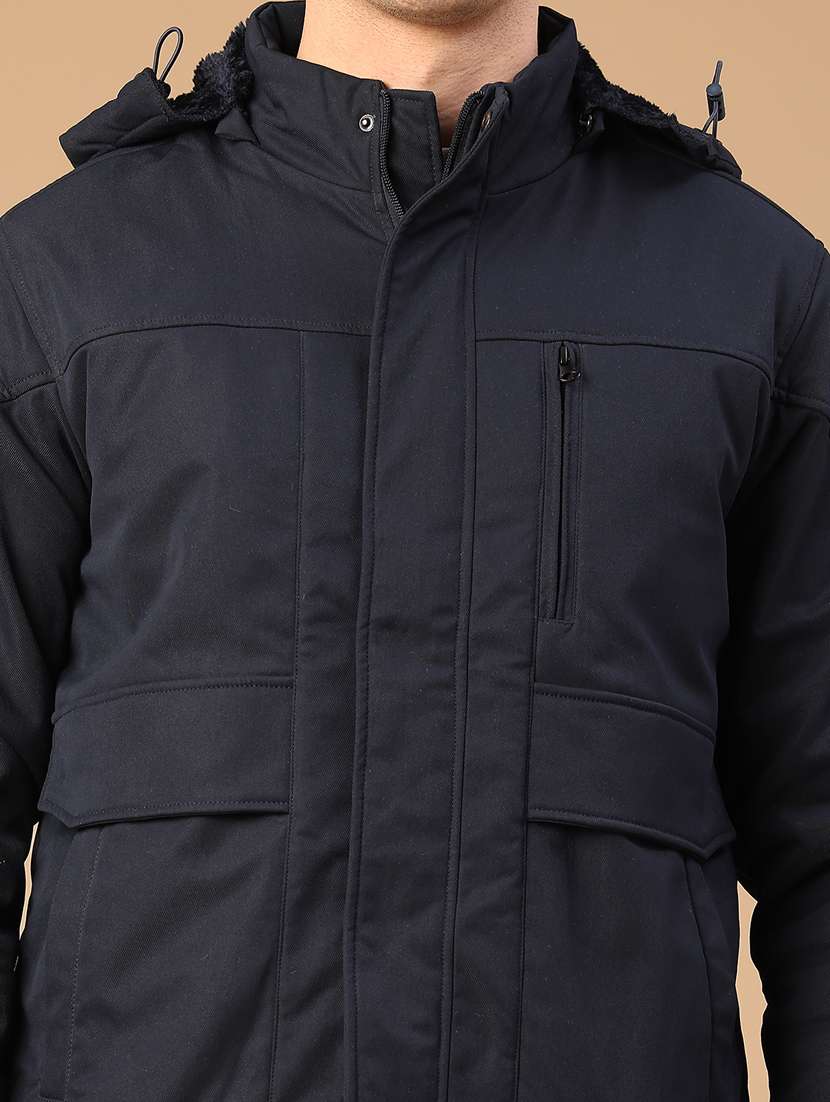 men solid long sleeve insulator bomber jacket - 22178185 -  Standard Image - 4