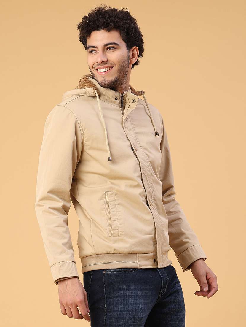 men solid long sleeve insulator bomber jacket - 22178187 -  Standard Image - 1