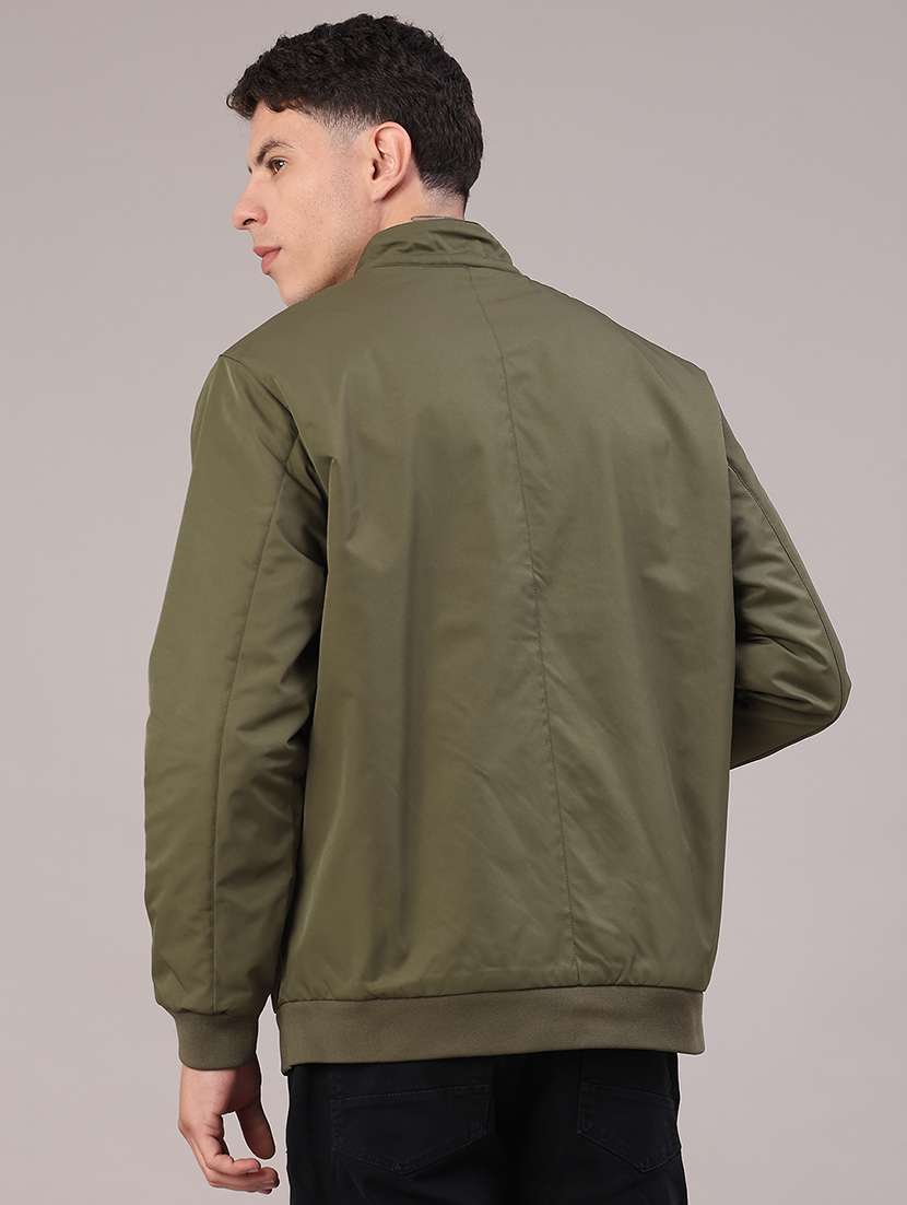 men solid long sleeve bomber jacket - 22178191 -  Standard Image - 4