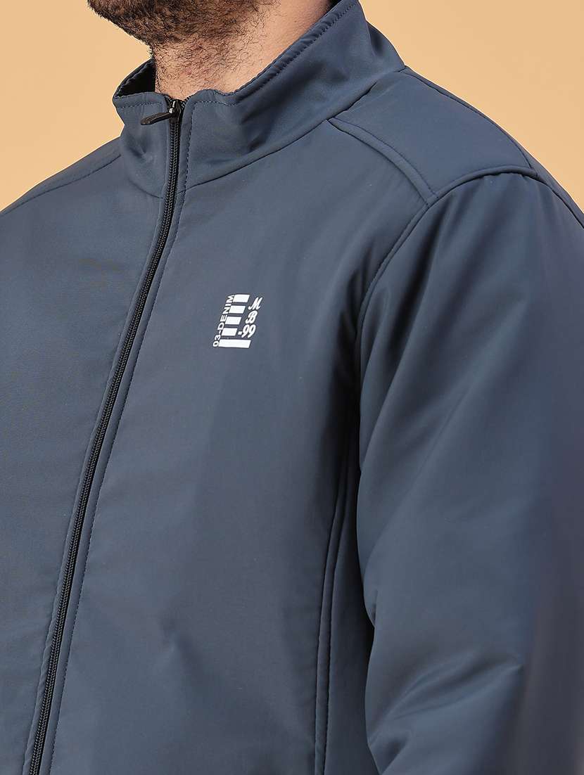 men solid long sleeve bomber jacket - 22178262 -  Standard Image - 4