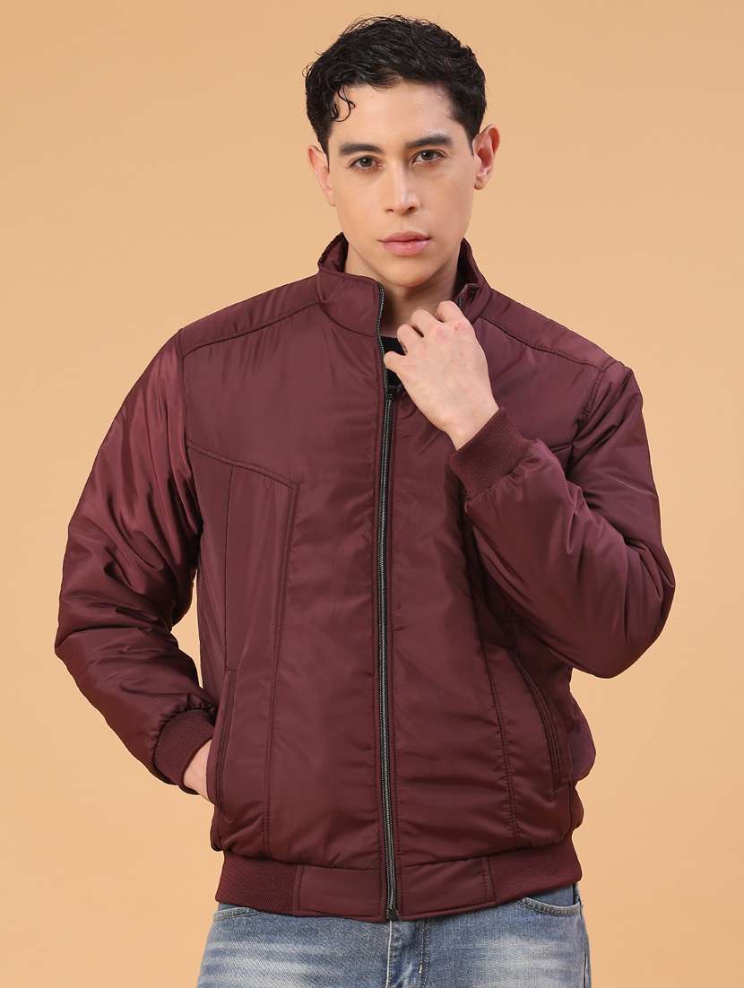 men solid long sleeve lightweight bomber jacket - 22178264 -  Standard Image - 1