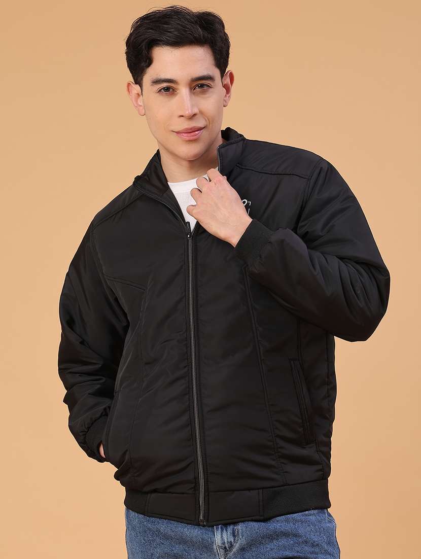 men solid long sleeve lightweight bomber jacket - 22178265 -  Standard Image - 1