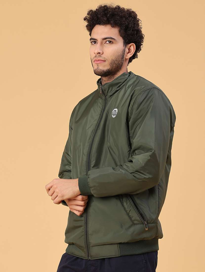 men solid long sleeve lightweight bomber jacket - 22178267 -  Standard Image - 1